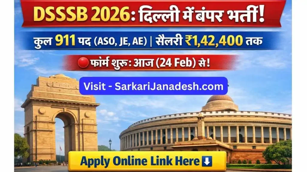 DSSSB Recruitment 2026